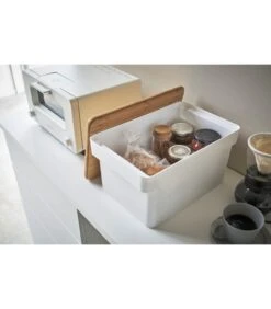 Yamazaki Bread Case With Knife Holder - Tower - White -Thuis Accessoires Winkel 2c982b5a9c3e4bb7b699c856b6598209