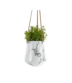 PRESENT TIME Hangende Plantenpot Skittle - Medium - Marmerprint Wit - Ø13,5x15cm -Thuis Accessoires Winkel 2ccca97b092c4df38b7ec303132b94ca