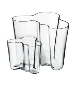 Iittala Alvar Aalto Collection Vaas Set 160+95mm Helder