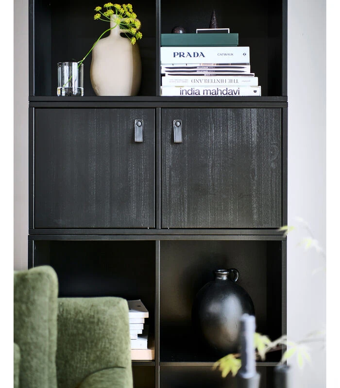 VTwonen Lower Case 4 Vakken - Grenen - Zwart - 81x81x35 5 VTwonen Lower Case 4 Vakken - Grenen - Zwart - 81x81x35 - Afbeelding 3