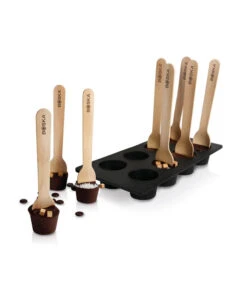 Choco Lepel DIY Set - Maak Je Eigen Chocoladelepels - Zwart