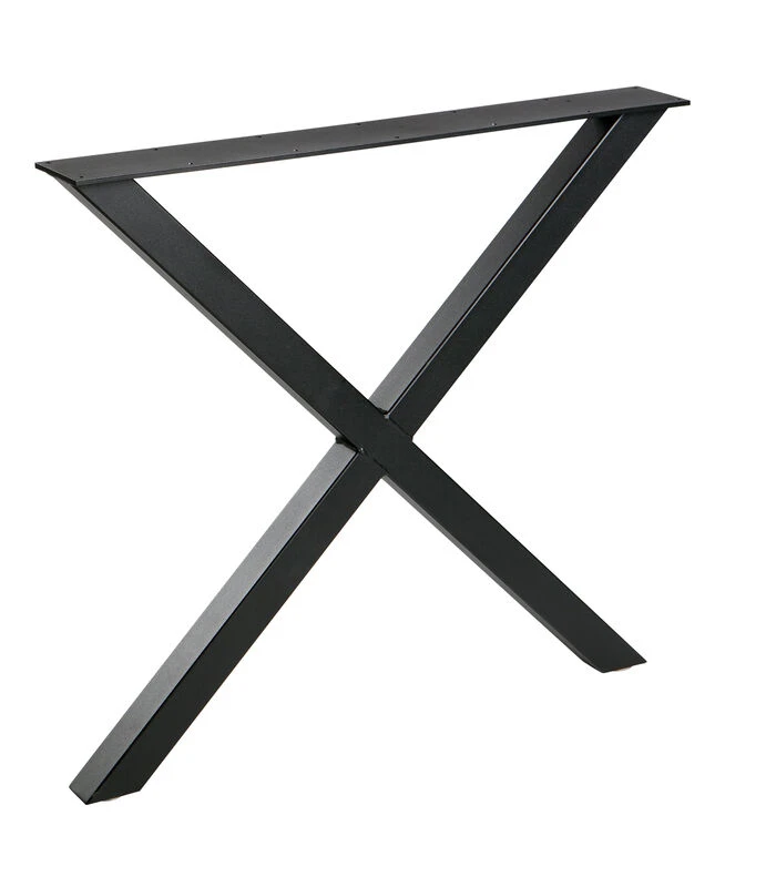 WOOOD Tablo X-Poot 1 Stuks - Metaal - Zwart - 72x79x10 3 WOOOD Tablo X-Poot 1 Stuks - Metaal - Zwart - 72x79x10