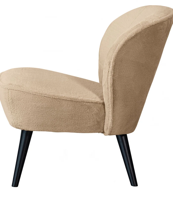 WOOOD Fauteuil Sara - Polyester - Naturel - 71x59x70 5 WOOOD Fauteuil Sara - Polyester - Naturel - 71x59x70 - Afbeelding 3