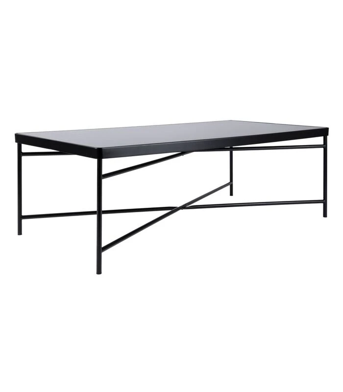 Leitmotiv Salontafel Smooth - Rechthoek Mat Zwart - 120x60x40cm 4 Leitmotiv Salontafel Smooth - Rechthoek Mat Zwart - 120x60x40cm - Afbeelding 2