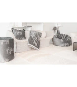 Plaid Met Grijze Geborduurde Olifanten -Thuis Accessoires Winkel 3043c961311046319c617d72e7627169