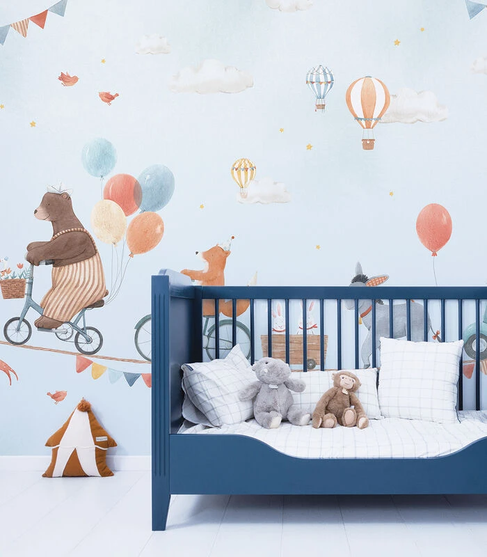 GENTLE FRIENDS Behang Wanddecoratie - Dieren En Ballonnen 3 GENTLE FRIENDS Behang Wanddecoratie - Dieren En Ballonnen