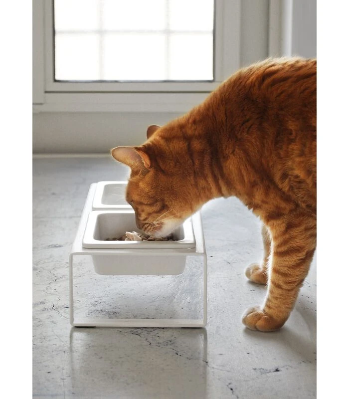 Yamazaki Voerbak Voor Huisdieren Wit 6 Yamazaki Voerbak Voor Huisdieren Wit - Afbeelding 4