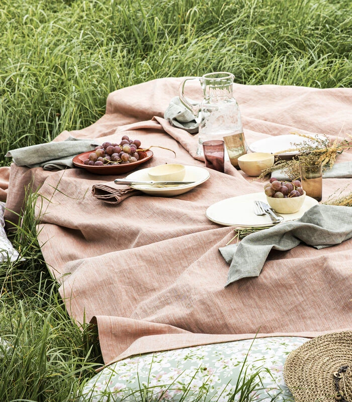 Chambray - Linnen Servet 45x45cm 5 Chambray - Linnen Servet 45x45cm - Afbeelding 3