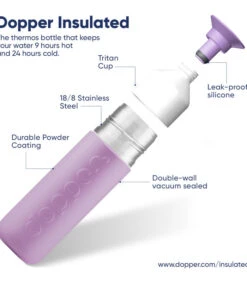 Dopper Geïsoleerde Thermosfles Insulated Throwback Lilac 350ml -Thuis Accessoires Winkel 34a8ed80ce504fd2bacb63ba8653402d