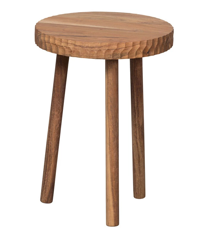 Manzi Kruk - Acacia Hout - Natural - 45x32x32 5 Manzi Kruk - Acacia Hout - Natural - 45x32x32 - Afbeelding 3