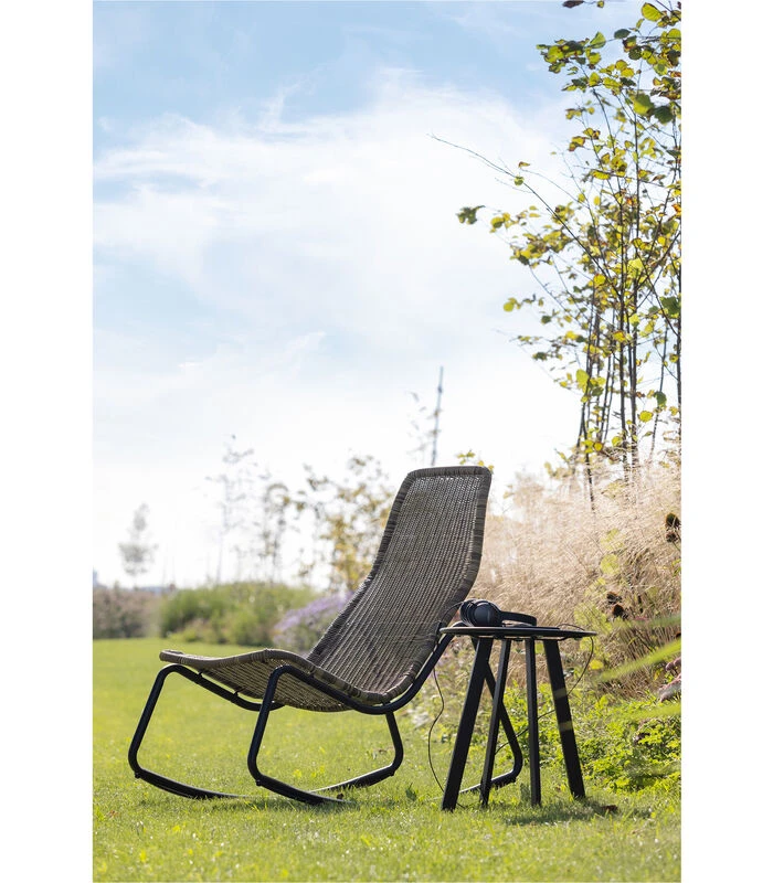 WOOOD Schommelstoel Buiten Tom - Rattan - Naturel - 97x51x95 5 WOOOD Schommelstoel Buiten Tom - Rattan - Naturel - 97x51x95 - Afbeelding 3