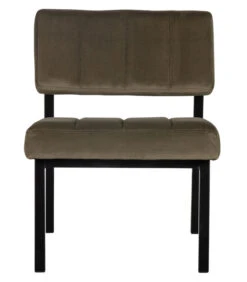 Exclusive Kaja Fauteuil - Velvet - Army - 72x55x74