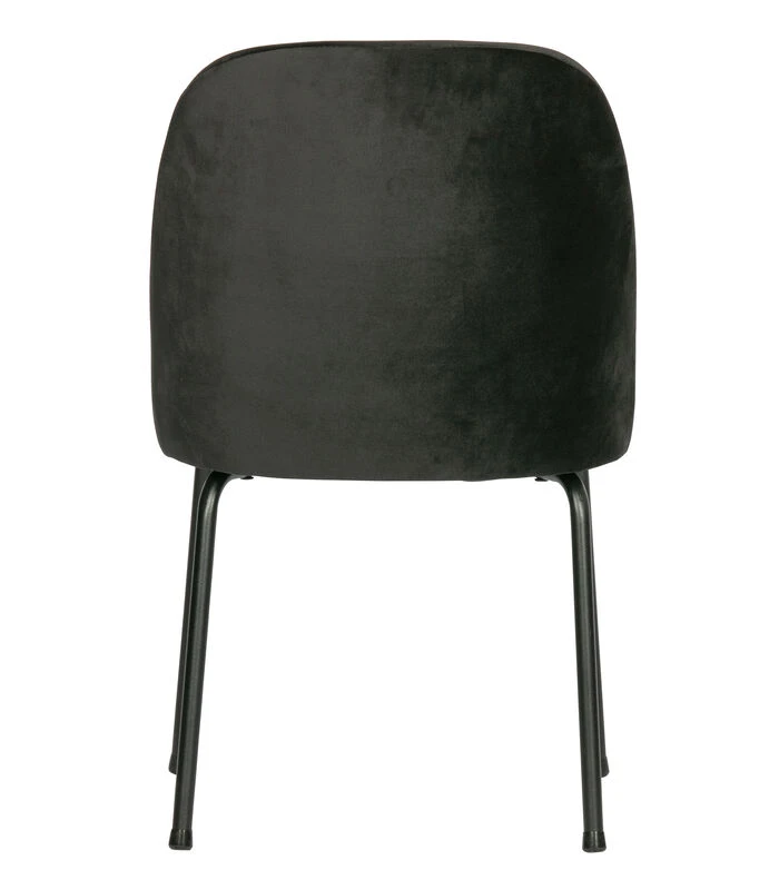 BePureHome Vogue Eetkamerstoel - Fluweel - Zwart - Set Van 2 7 BePureHome Vogue Eetkamerstoel - Fluweel - Zwart - Set Van 2 - Afbeelding 5