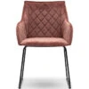 Eetkamerstoel Met Armleuning - Isco Drive Dining Armchair - Velvet - Roze -Thuis Accessoires Winkel 36a80eae52a1405ca8f1f5c931bc3d0a