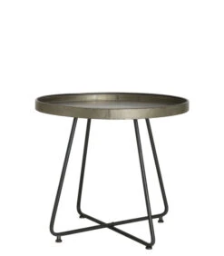 Bijzettafel Hylke - Tin - Ø64,5cm