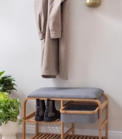 Leitmotiv Bank Dure - Bruin - 69,5x30x45 Cm -Thuis Accessoires Winkel 3ad253b790dd4d1b8dd95dc626651597