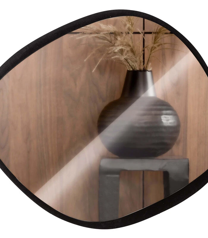 Spiegel Amal - Glas/MDF - Zwart - 47x54x1 3 Spiegel Amal - Glas/MDF - Zwart - 47x54x1