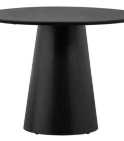 Nena Eettafel - Metaal/Hout - Zwart - 77x102x102