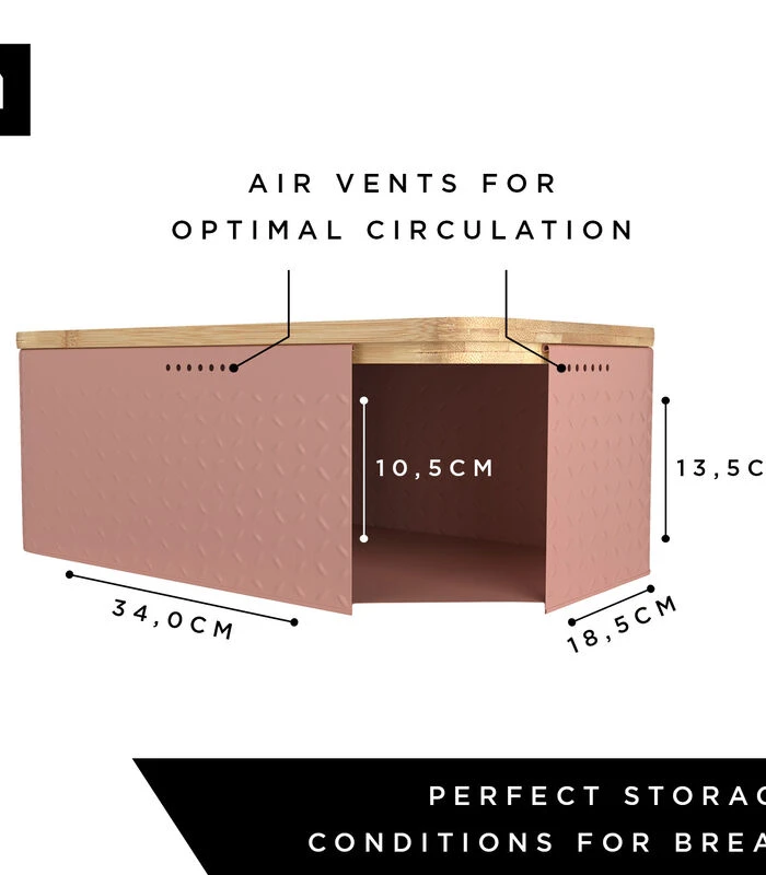 Metalen Broodtrommel Met Linnen Broodzak 'Glæde' 6 Metalen Broodtrommel Met Linnen Broodzak 'Glæde' - Afbeelding 4