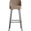 BePureHome Vogue Barstoel - Fluweel - Khaki - 103x50x55 -Thuis Accessoires Winkel 402ee193228d42c8b5db0b3a238a41ed
