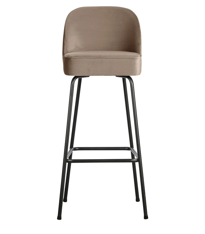 BePureHome Vogue Barstoel - Fluweel - Khaki - 103x50x55 3 BePureHome Vogue Barstoel - Fluweel - Khaki - 103x50x55