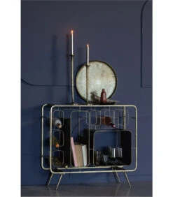 BePureHome Capo Wijnkastje - Metaal - Antique Brass - 80,5x87x33 -Thuis Accessoires Winkel 4076780659da450e8a4ec357b96d85d6