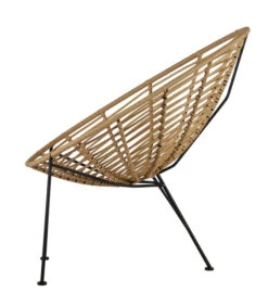 WOOOD Loungestoel Buiten Jane - PE/Metaal - Naturel - 88x72x81 -Thuis Accessoires Winkel 415868cd46e043a2bfdf9e9f8dd53615