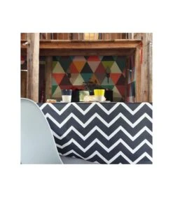 Gecoat Tafelkleed Chevrons Black Graphite