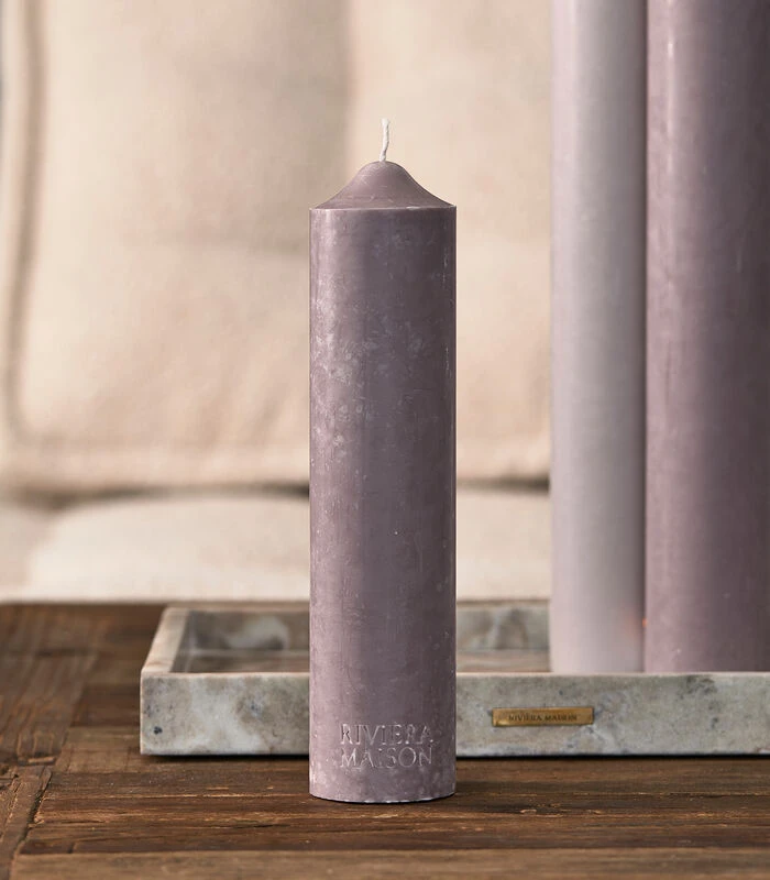 Stompkaars RM Rustic Paars - 7x30 Cm 4 Stompkaars RM Rustic Paars - 7x30 Cm - Afbeelding 2