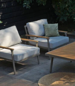 Loungestoel Tuin Orlando - Aluminium - Champagne - 82x89x75 -Thuis Accessoires Winkel 4414c4e5759b4fb5b05858ce0ab3d554