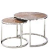 Bijzettafel Rond - Greenwich Table - Set Van 2 Stuks - Zilver -Thuis Accessoires Winkel 45a249749e644217a56033b573a21753
