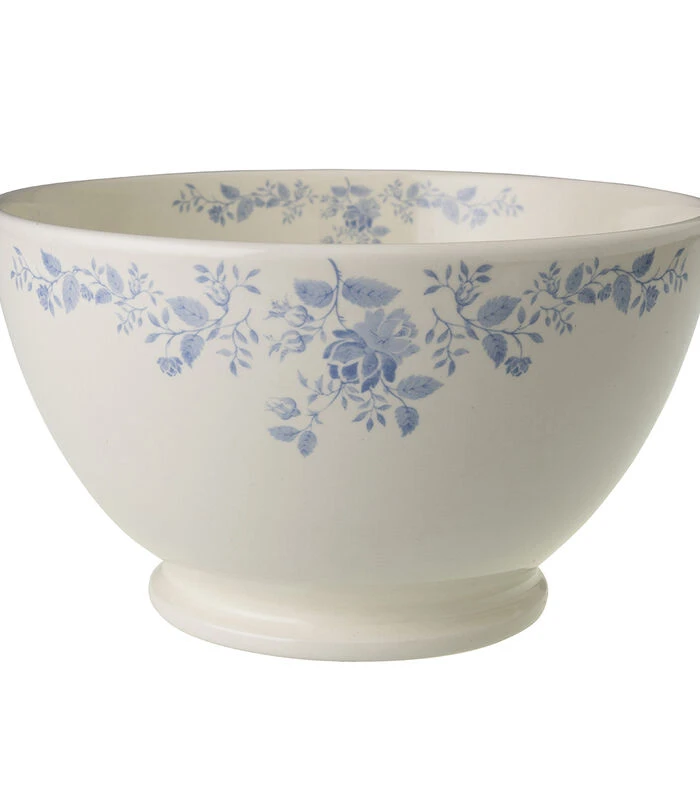 Schaal Op Voet 22,5cm Met Décor - Fleurs Bleues 3 Schaal Op Voet 22,5cm Met Décor - Fleurs Bleues