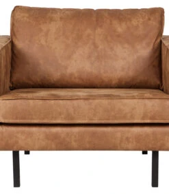 BePureHome Rodeo Fauteuil - Recycle Leer - Cognac - 85x105x86