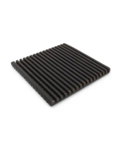 Onderzetter 20x20cm Hout Zwart Rural