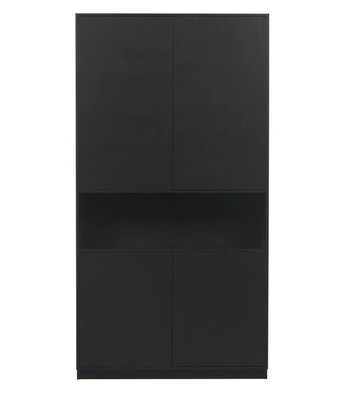 Exclusive Finca Opbergkast - Zwart - 210x110x40 4 Exclusive Finca Opbergkast - Zwart - 210x110x40 - Afbeelding 2