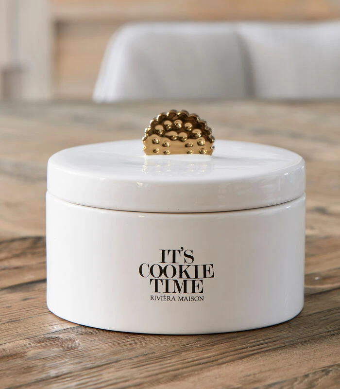 Voorraadpot Met Deksel, Koekjestrommel - L's Cookie Time - Wit 4 Voorraadpot Met Deksel, Koekjestrommel - L's Cookie Time - Wit - Afbeelding 2