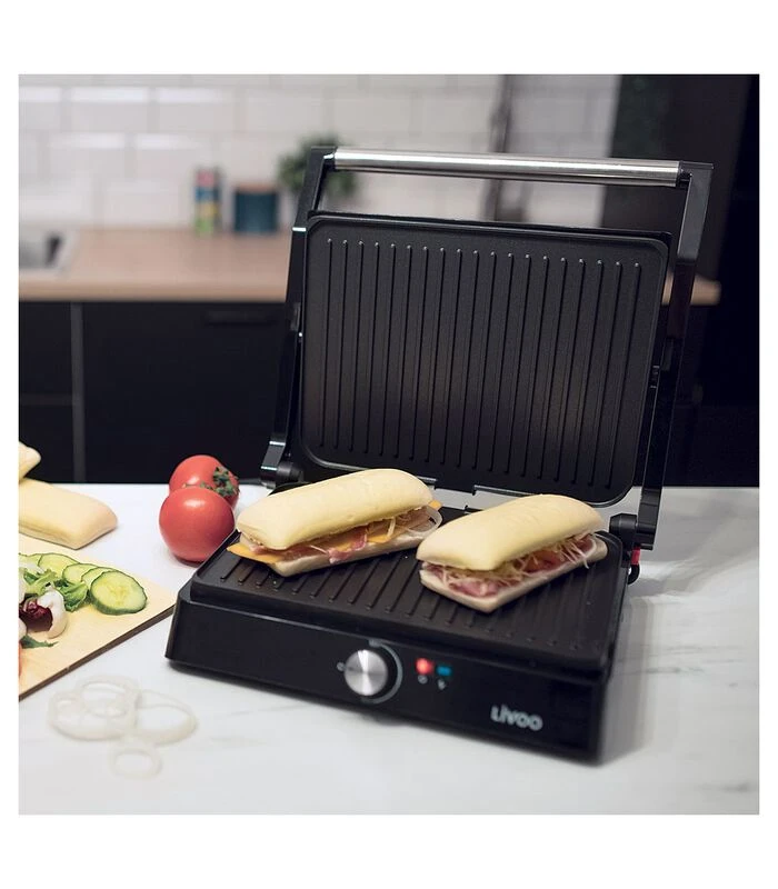 LIVOO Vleesgrill En Paninimachine 5 LIVOO Vleesgrill En Paninimachine - Afbeelding 3