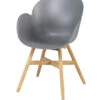 Fauteuil Buiten Tulip - Teak/Propyleen - Grijs - Set Van 2 -Thuis Accessoires Winkel 4b530b0777d147deb8fb495df5224996