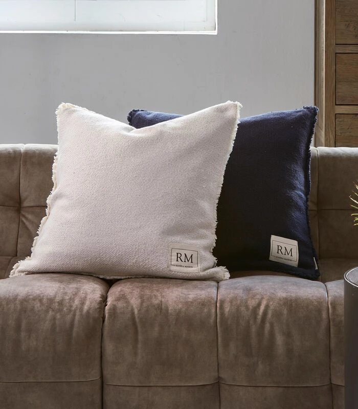 Sierkussen 60x60, Deco Kussens Incl. Binnenkussen - Wit - 2 Stuks 4 Sierkussen 60x60, Deco Kussens Incl. Binnenkussen - Wit - 2 Stuks - Afbeelding 2