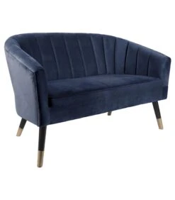 Leitmotiv Bank Royal - Velvet Donker Blauw - 128x71x80cm -Thuis Accessoires Winkel 4bf7d4b5c6434c6796259a48ce8ede71