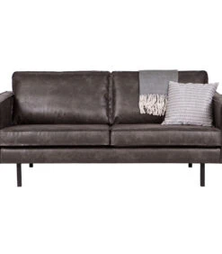 BePureHome Rodeo Bank 2-Zits - Recycle Leer - Zwart - 85x190x86 -Thuis Accessoires Winkel 4de4d9d602944750b06d462541bbe698