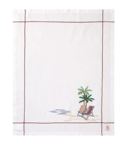 Theedoek Linnen , Palmier