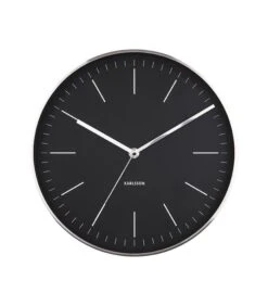 Karlsson Wandklok Minimal - Zwart, Nikkel Behuizing - Ø27,5cm 9 Karlsson Wandklok Minimal - Zwart, Nikkel Behuizing - Ø27,5cm -Thuis Accessoires Winkel 5029b6a2afc548c087b36d4fd1fc1d05