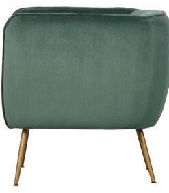 Scout Fauteuil - Velvet - Groen - 71x79x71 -Thuis Accessoires Winkel 509280e938914249abe6b4daa162d54b