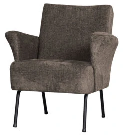 BePureHome Muse Fauteuil - Polyester - Grijs/Bruin - 77x73x70