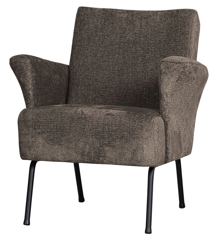 BePureHome Muse Fauteuil - Polyester - Grijs/Bruin - 77x73x70 3 BePureHome Muse Fauteuil - Polyester - Grijs/Bruin - 77x73x70