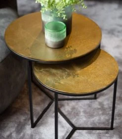 Thor (set Van 2) - Bijzettafel - Antique Bras -Thuis Accessoires Winkel 51f59fcb337347b5ba88546caf5ba872