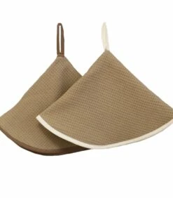 Set Van 2 Handdoeken Rond Sponsnest 400gr