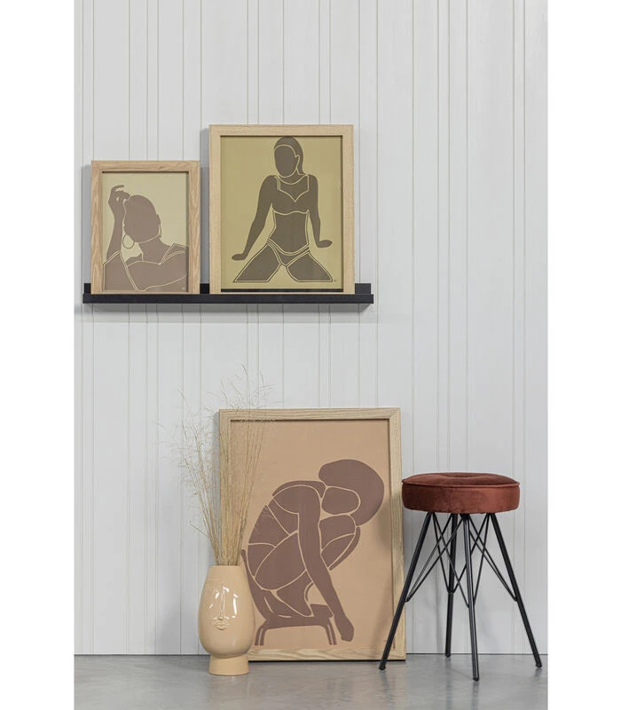 WOOOD Bella Kruk - Velvet - Brick Red - 53x33x33 5 WOOOD Bella Kruk - Velvet - Brick Red - 53x33x33 - Afbeelding 3