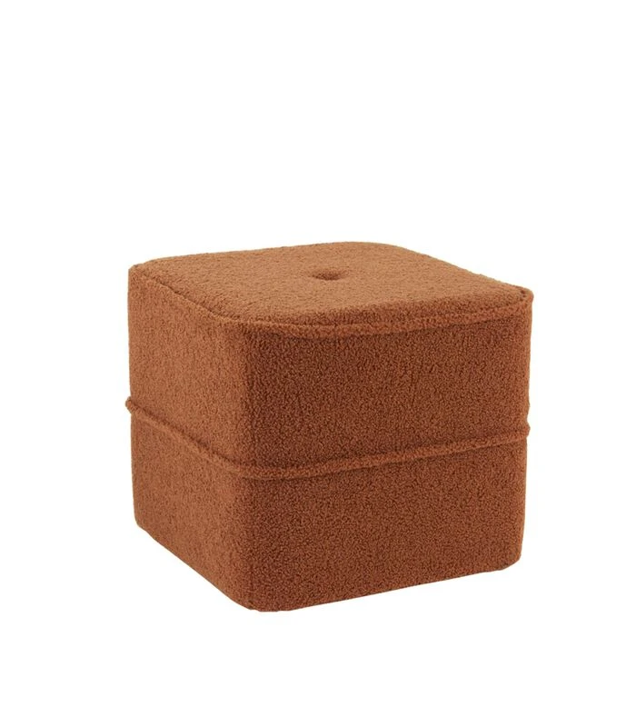 Poef Kiki - Oranje - 40x40x35cm 3 Poef Kiki - Oranje - 40x40x35cm